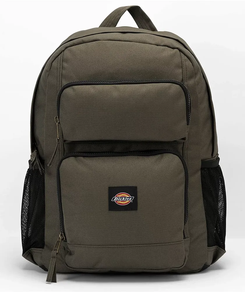 Olive green canvas backpack shop