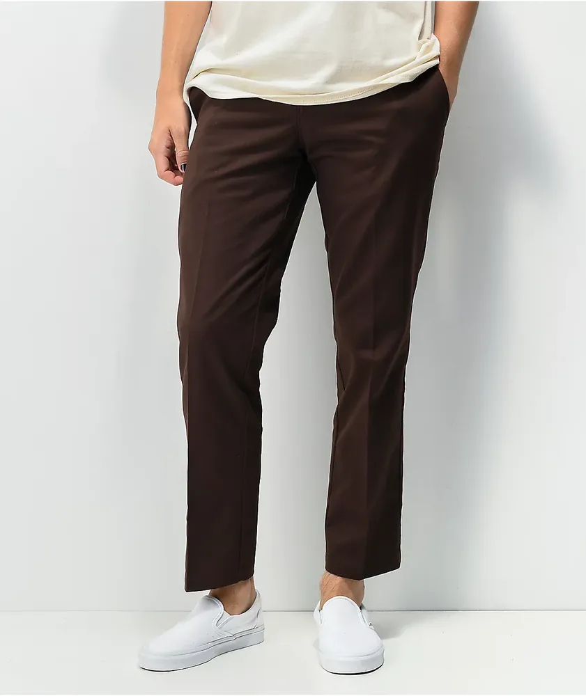 Dickies Skate Slim Chocolate Chino Pants | Hamilton Place