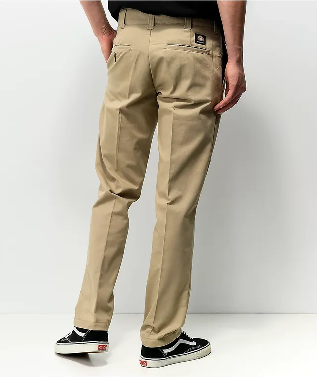 Dickies Skate Slim Straight Khaki Chino Pants | Hamilton Place