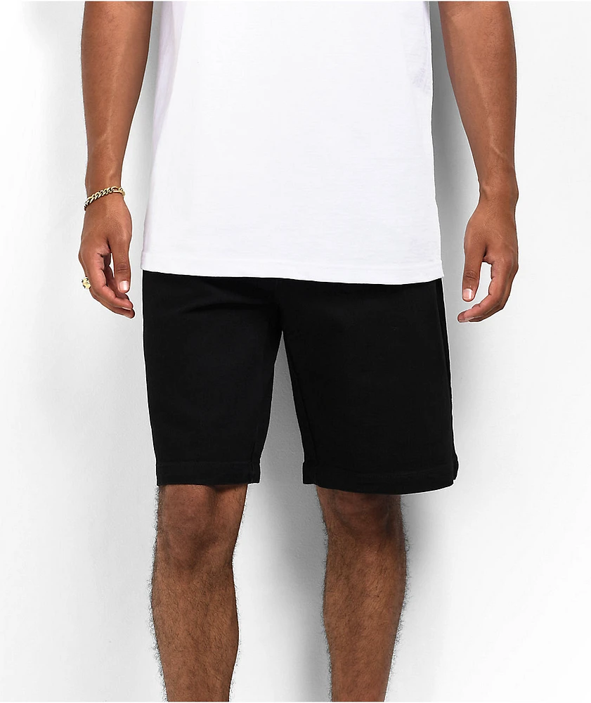Dickies Wingville Black Denim Loose Fit Skate Shorts | MainPlace Mall