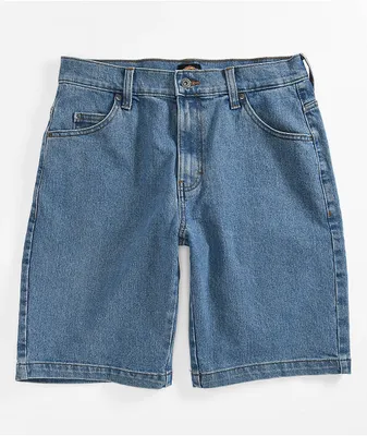 Salem7 Blingy Jorts Blue Denim Shorts | MainPlace Mall