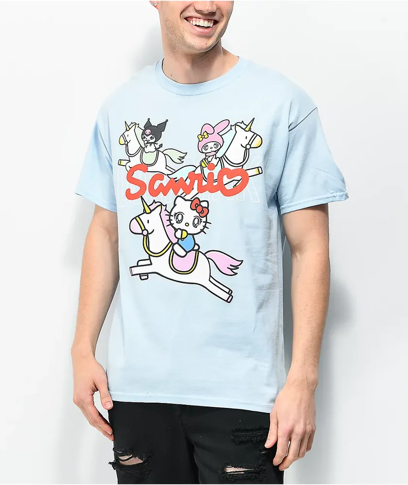 Dim Mak x Hello Kitty Unicorn Friends Blue T-Shirt at