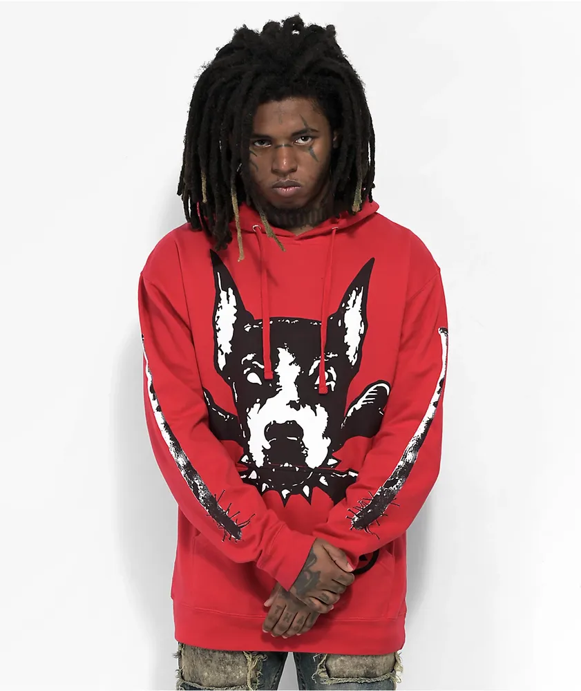 All shop red hoodie