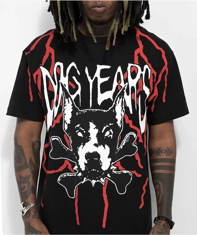 Dog Years Red Bolts Black T Shirt Foxvalley Mall