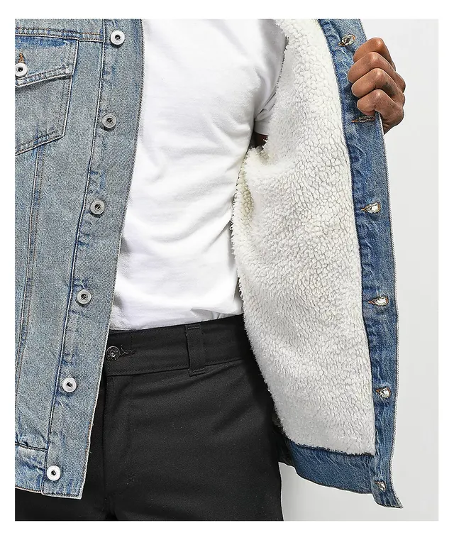 Dravus Locate Sherpa Lined Denim Jacket Hamilton Place