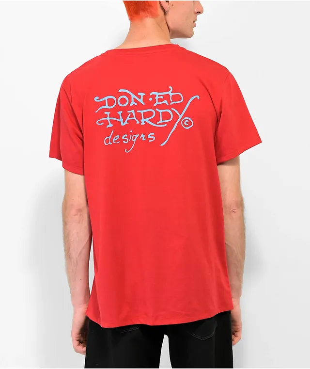Ed Hardy Bulldog Red T Shirt CoolSprings Galleria