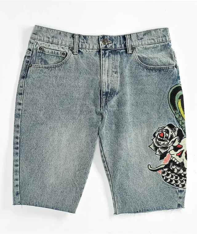 Ed hardy denim shorts top
