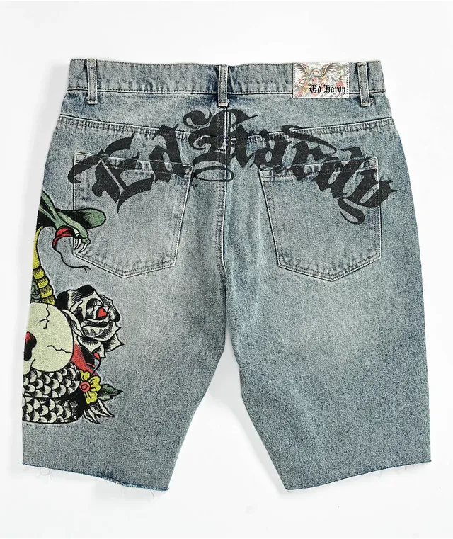 Ed hardy sale denim shorts