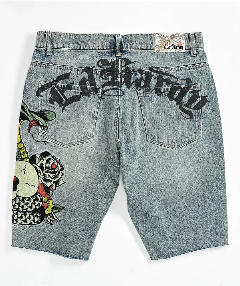 Ed hardy outlet jean shorts