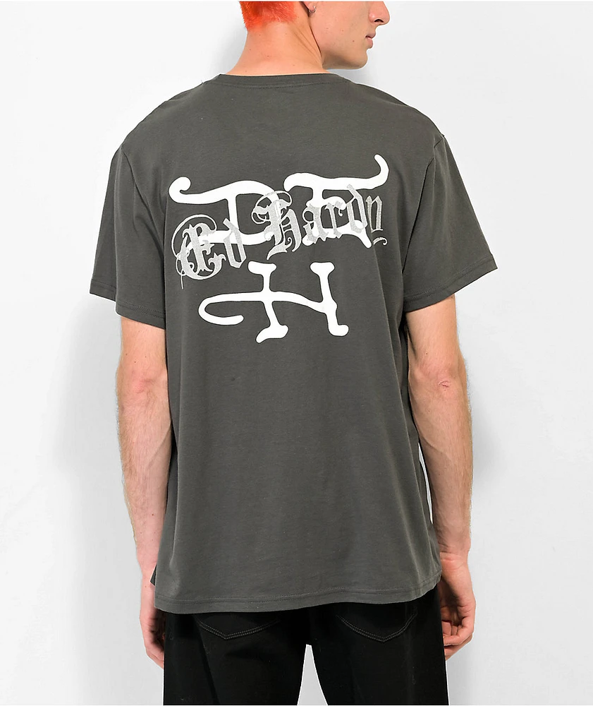 Ed Hardy Death Or Glory Skull Charcoal T-Shirt | Arden Fair