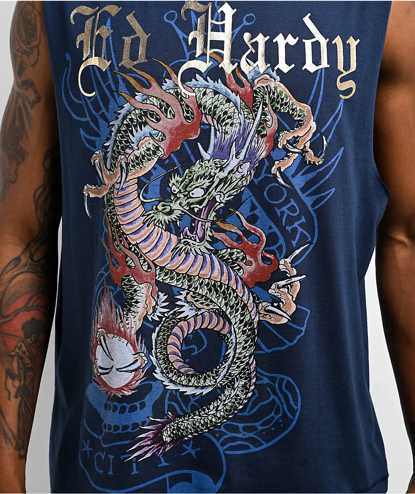 Ed Hardy Dragon Navy Tank Top at Hamilton Place in Chattanooga, TN