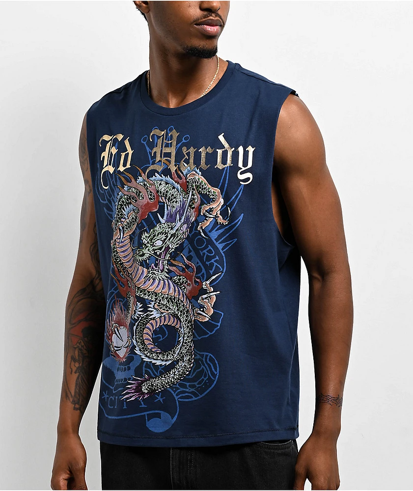 Ed Hardy Dragon Navy Tank Top at Hamilton Place in Chattanooga, TN