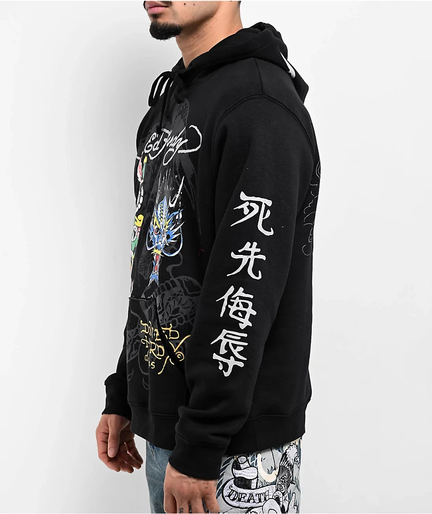 Ed Hardy Dragons Black Hoodie | Liberty Center
