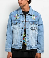 Ed Hardy Eagle Light Blue Denim Jacket | Arden Fair