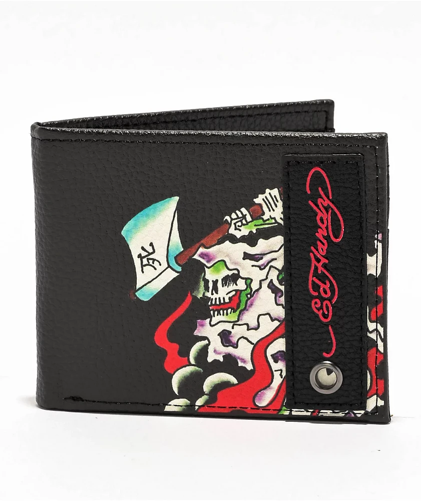 Ed Hardy Grim Reaper Bifold Wallet | MainPlace Mall