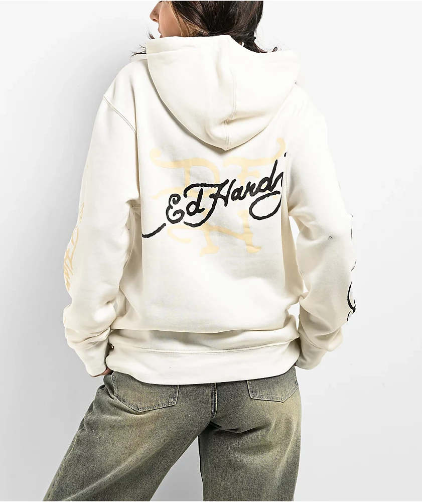 Ed Hardy Japan Dragon White Hoodie | Liberty Center