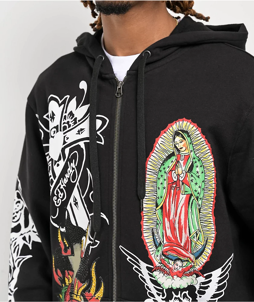 andmary Mary logo hoodie dress ブラック② Mary logo hoodie dress