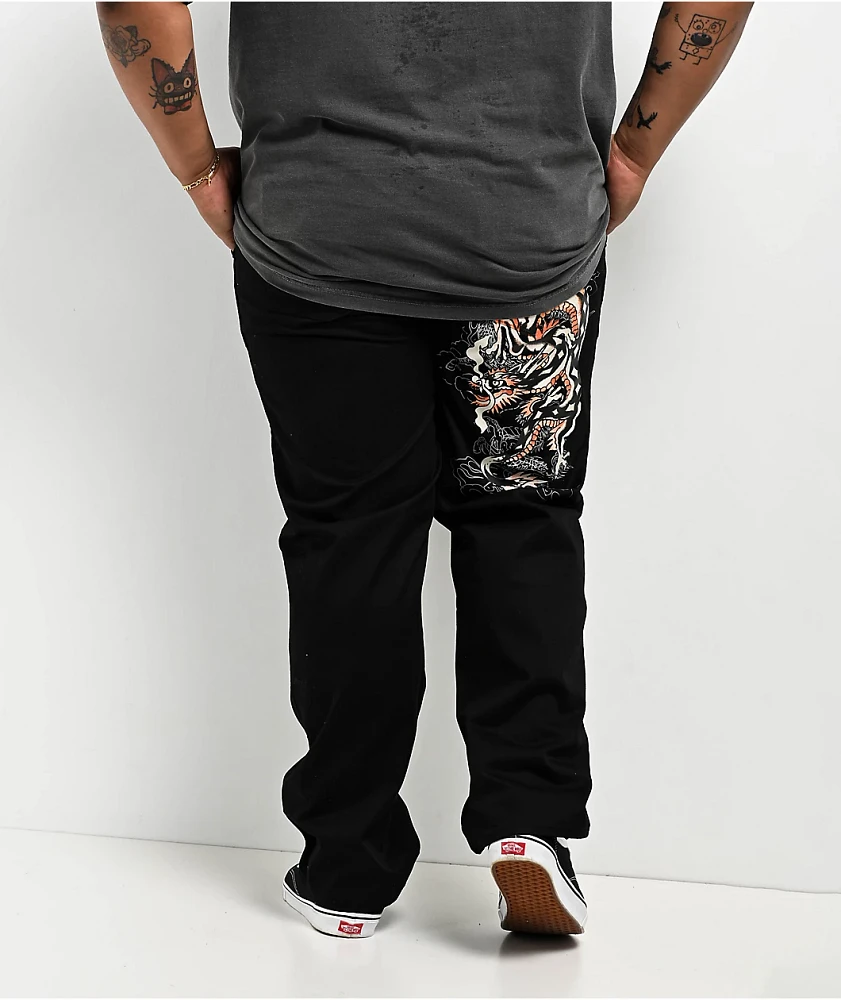 Ed Hardy NYC Skull Black Utility Pants | MainPlace Mall