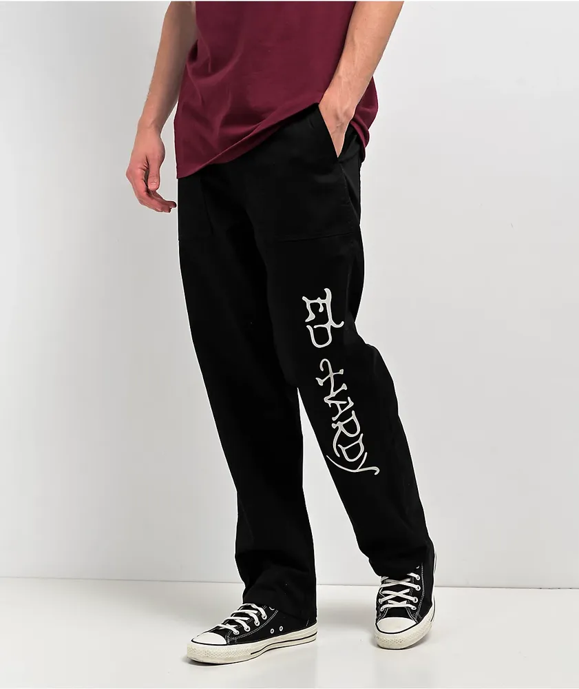 Ed Hardy NYC Skull Black Utility Pants | MainPlace Mall