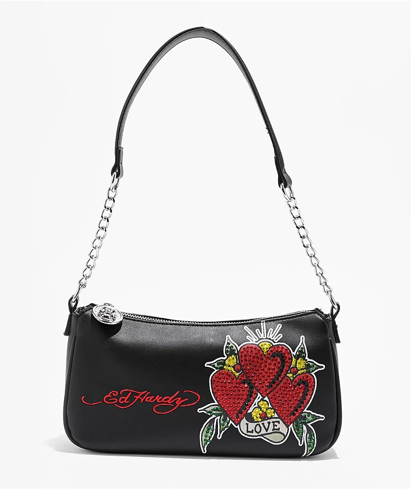 Ed Hardy Nova Black Handbag | MainPlace Mall