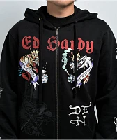 Ed Hardy Panther Black Zip Hoodie | Arden Fair
