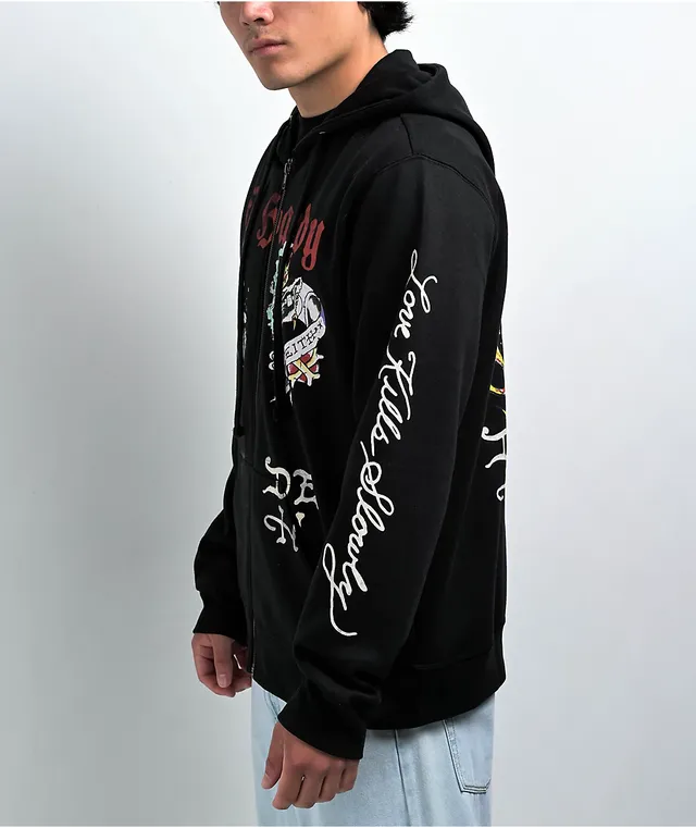 Ed hardy sales black hoodie