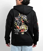 Ed Hardy Panther Black Zip Hoodie | Liberty Center