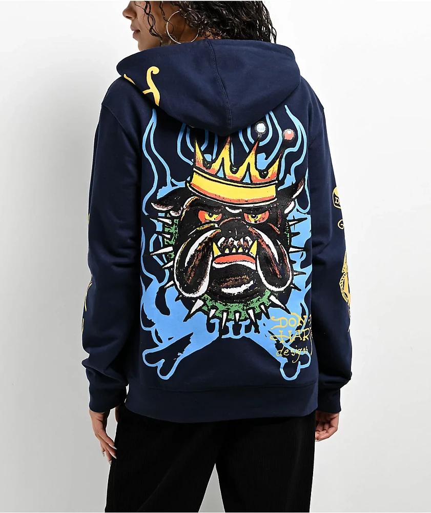 Blue ed hardy hoodie outlet