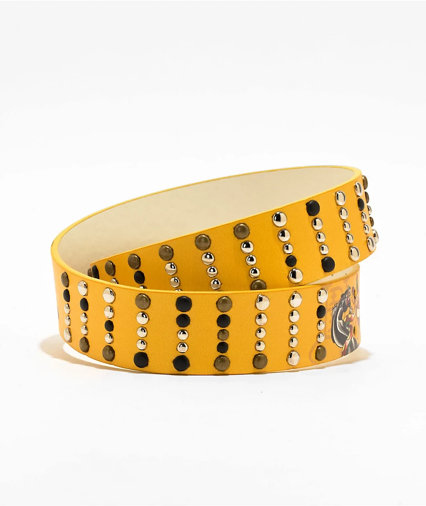Ed Hardy Panther Snake Yellow Belt | MainPlace Mall