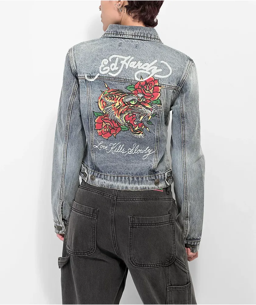 Ed hardy coat top