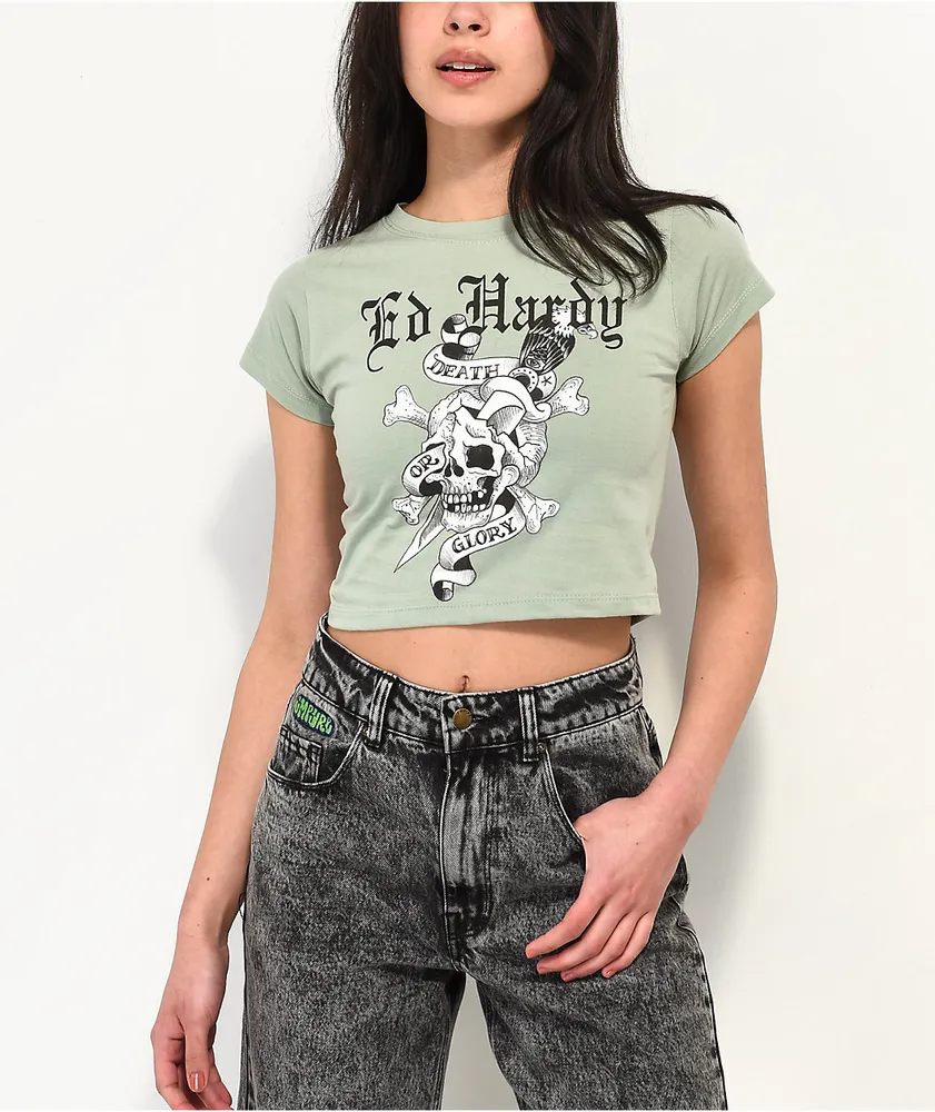 Ed hardy skull t shirt discount