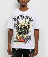 Ed Hardy x Broken Promises Miss Me Later White T-Shirt | Liberty