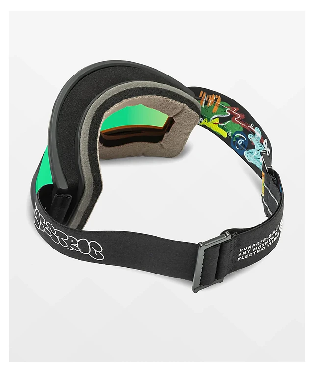 スキー・スノーボードアクセサリー ELECTRIC HEX Jill Perkins Green Chrome Electric Hex Jill Perkins Green Chrome Snowboard Goggles