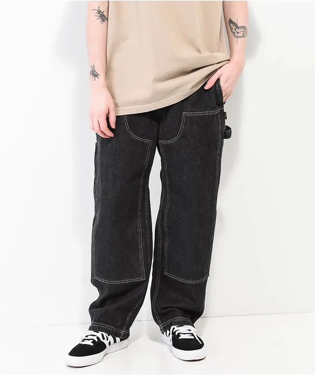 ★ DIAGONAL★ SIDE FASTEN DENIM PANTS black DA233PT06BK Buy Black Solid Classic Stretch Relaxed Fit Jeans from Next USA