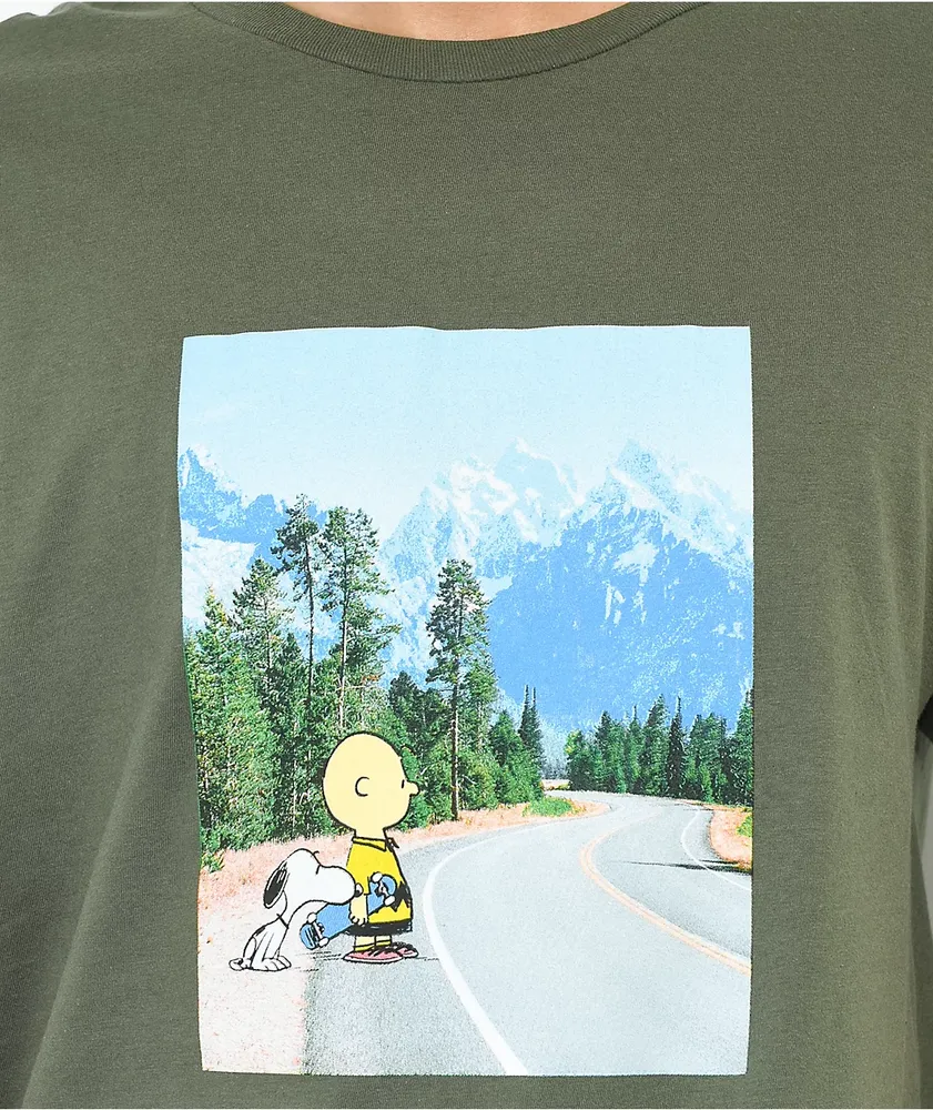 Element x Peanuts Adventure Green T-Shirt | Connecticut Post Mall