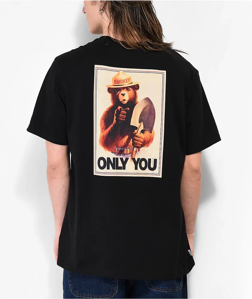 Element x Smokey Bear Shovel Black T Shirt CoolSprings Galleria