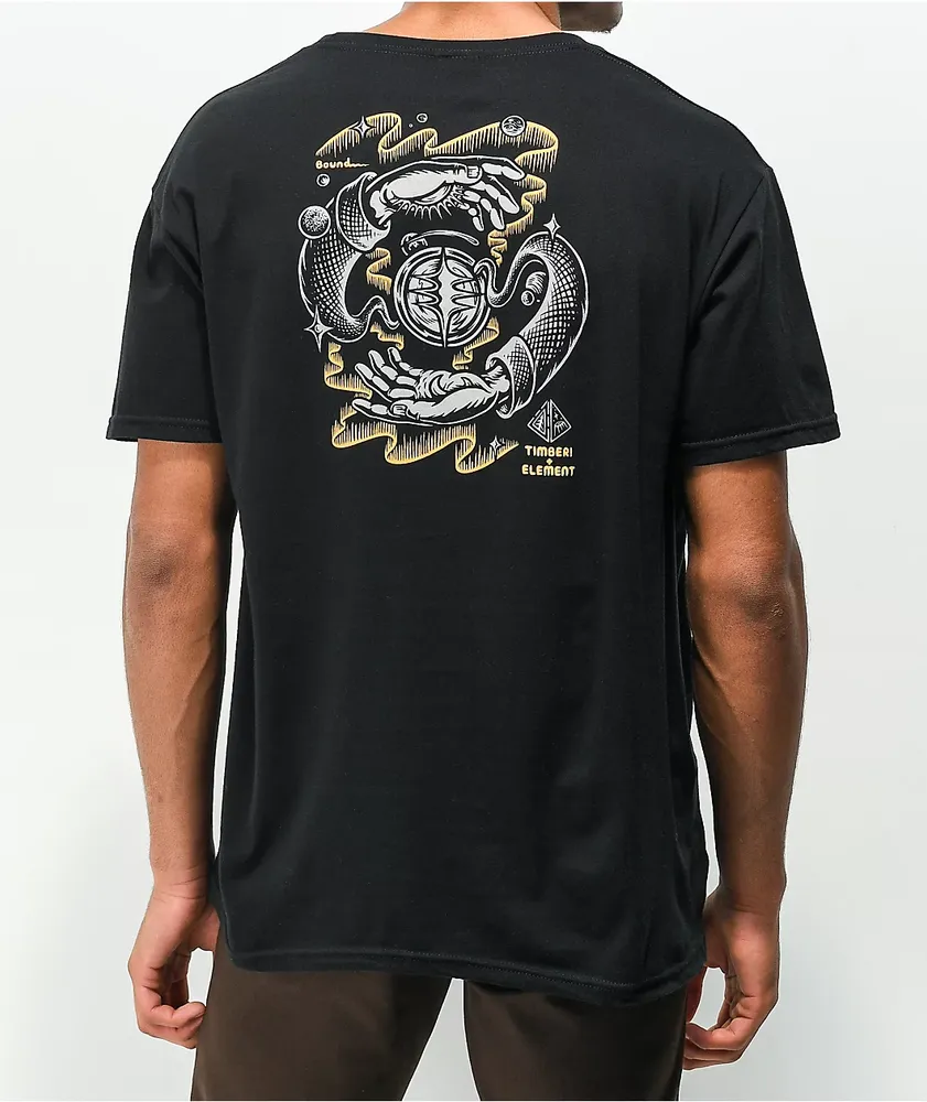 Element x Timber Rotation Black T Shirt Pueblo Mall