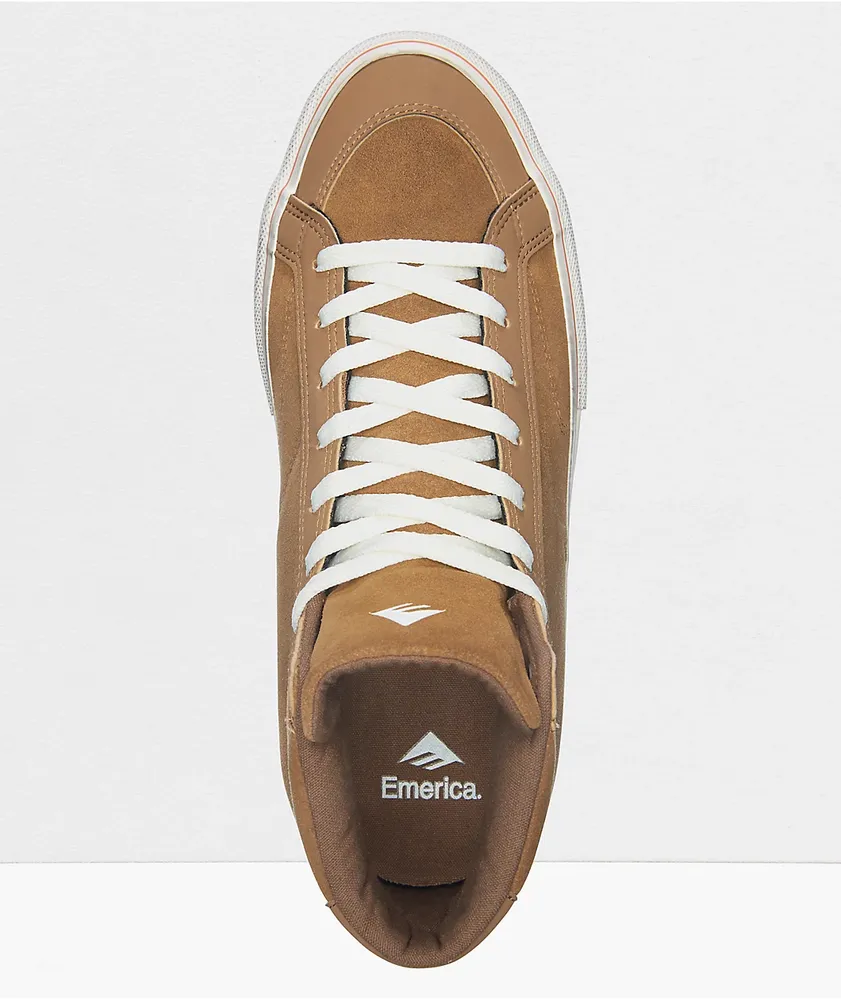 Emerica Omen Hi Distressed Brown Skate Shoes Coquitlam Centre