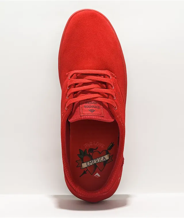 Emerica Romero Red Skate Shoes Vancouver Mall