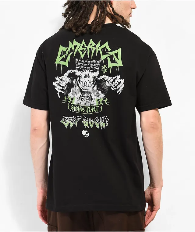 Emerica x Shake Junt Skull Black T-Shirt | Liberty Center