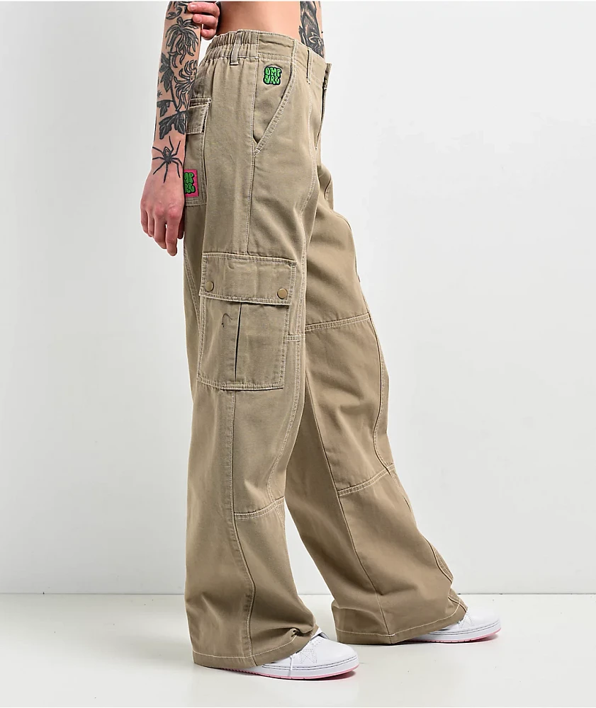 Empyre Alani Low Rise Chinchilla Relaxed Cargo Pants | MainPlace Mall