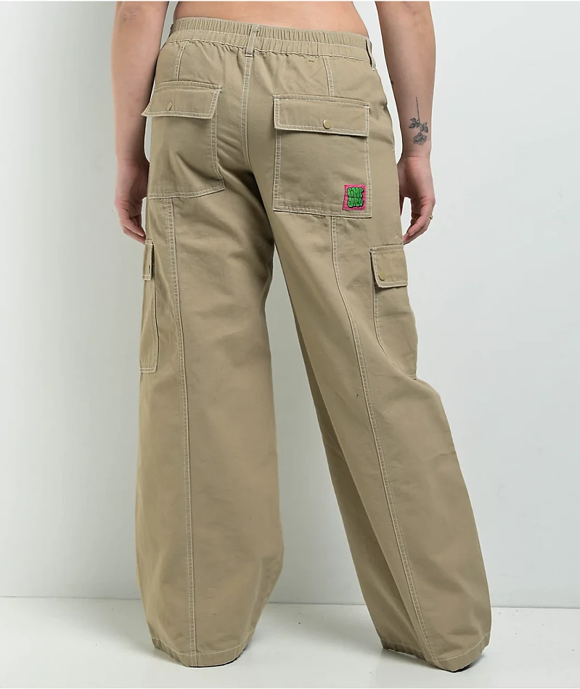 Empyre Alani Low Rise Chinchilla Relaxed Cargo Pants | MainPlace Mall