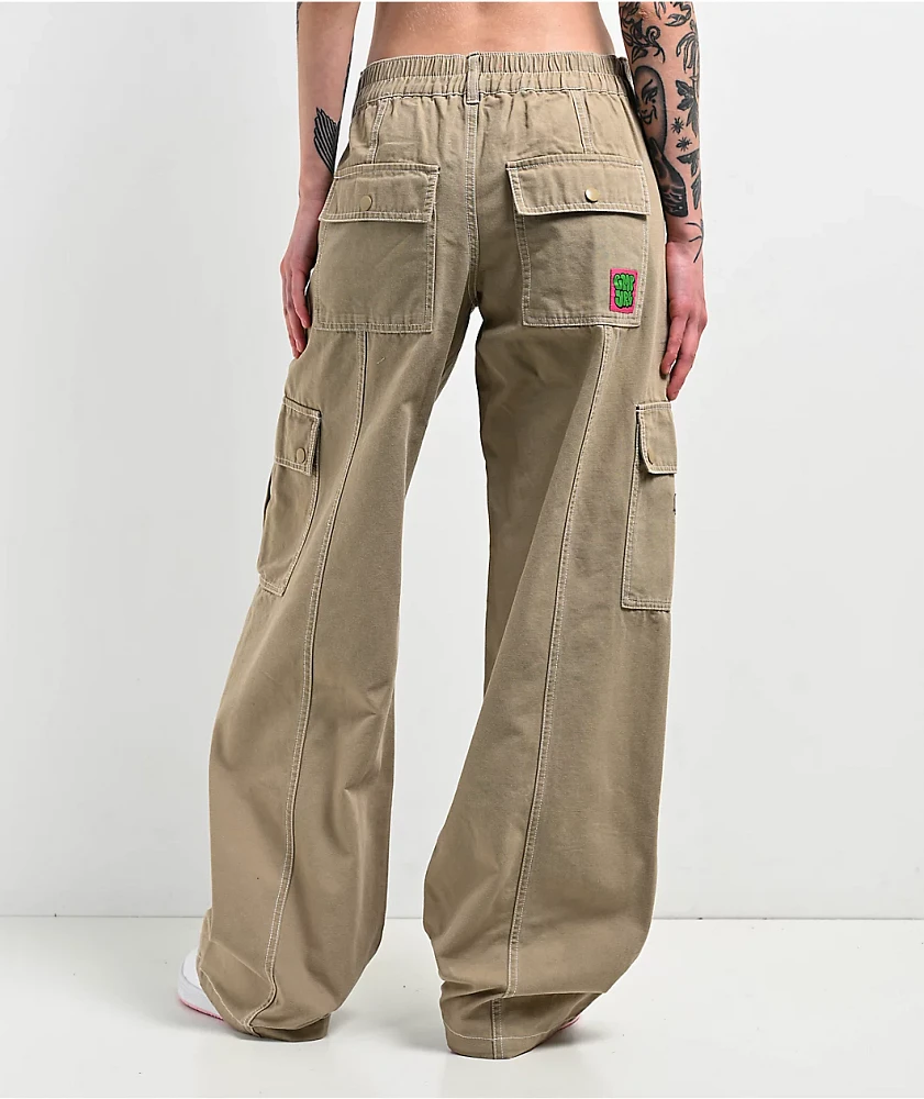 Empyre Alani Low Rise Chinchilla Relaxed Cargo Pants | MainPlace Mall