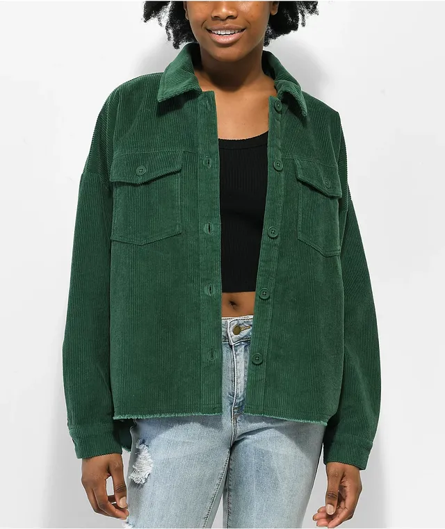 Empyre Aria Green Corduroy Shirt Jacket Hamilton Place