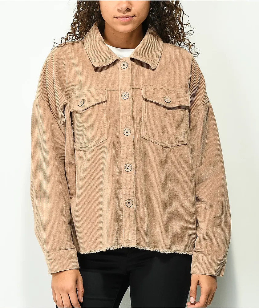 Tan cord jacket deals