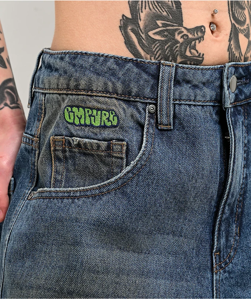 Empyre Boxcar Extent Wide Leg Blue Denim Jeans at CoolSprings