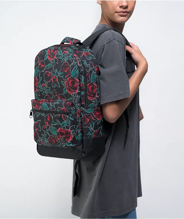 Empyre Brenda Neon Roses Black Backpack Hamilton Place