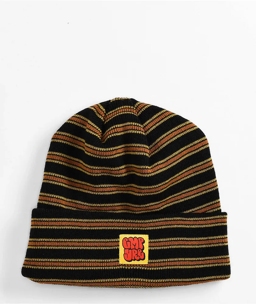 Empyre Burner Orange Stripe Skate Beanie at CoolSprings