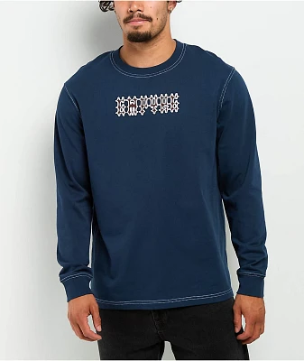 DGK Ghetto Spec Navy Long Sleeve T-Shirt at Hamilton Place in