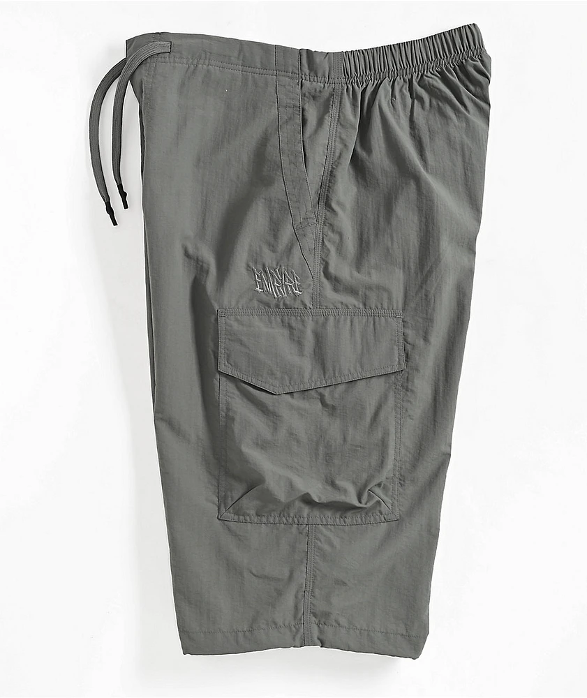 Empyre Canopy Dark Grey Loose Fit Cargo Shorts | MainPlace Mall